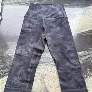 Lululemon Athletica Gray Tie-Dye Leggings